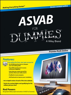 cover image of ASVAB For Dummies, Premier Plus (with Free Online Practice Tests)